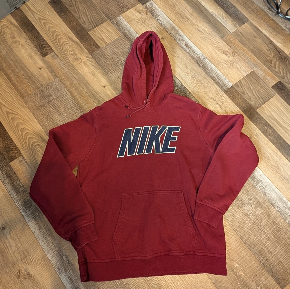 Nike Men's Burgundy Hoodie